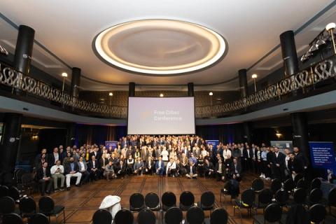 Group Photo, Friday, October 31. Free Cities Conference 2025, Prague.