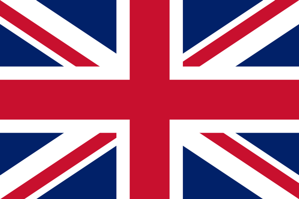 Union Jack flag of the United Kingdom, language selector for the English version