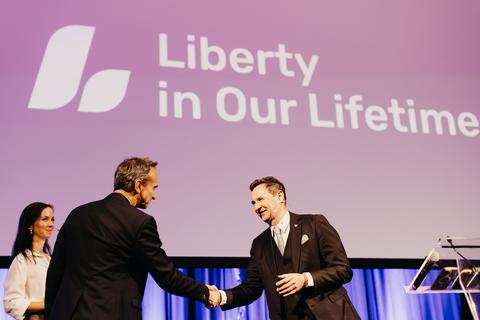 Free Cities Award Ceremony, Friday, November 1. Liberty in Our Lifetime 2024, Prague.