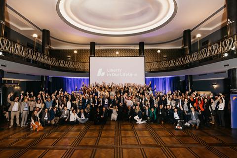 Group Photo, Friday, November 1. Liberty in Our Lifetime 2024, Prague.