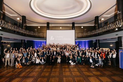 Group Photo, Friday, November 1. Liberty in Our Lifetime 2024, Prague.