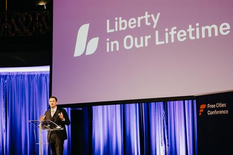Free Cities Award Ceremony, Friday, November 1. Liberty in Our Lifetime 2024, Prague.