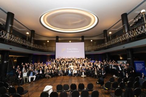 Group Photo, Friday, October 31. Free Cities Conference 2025, Prague.