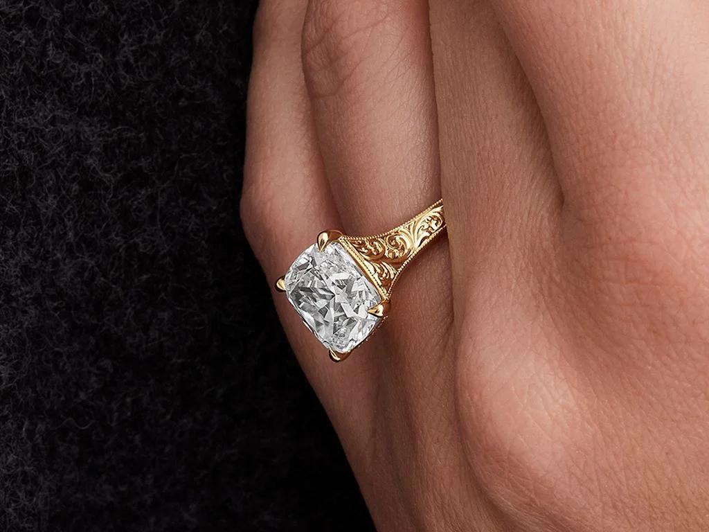Scroll Engagement Ring