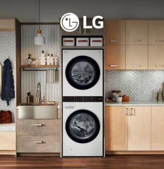 Lifestyle image featuring LG products