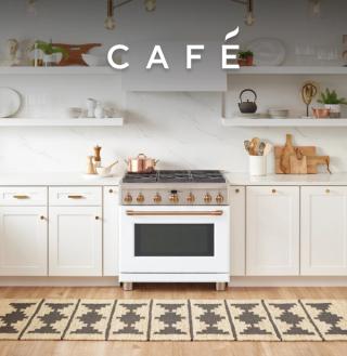 Lifestyle image featuring Café products