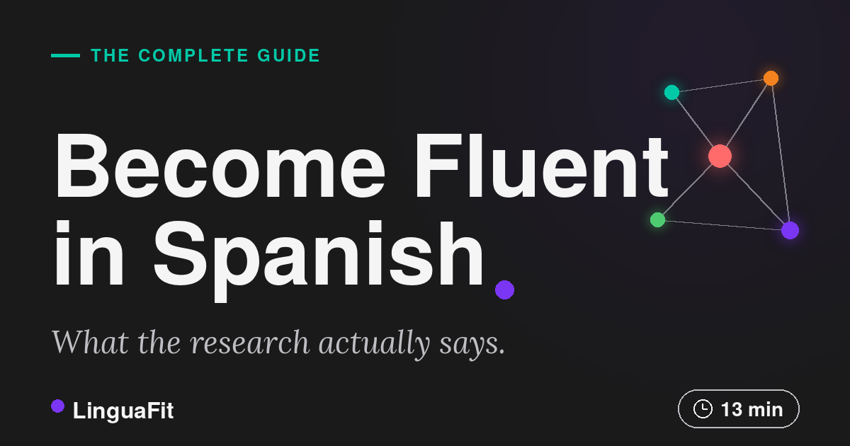 How to Become Fluent in Spanish