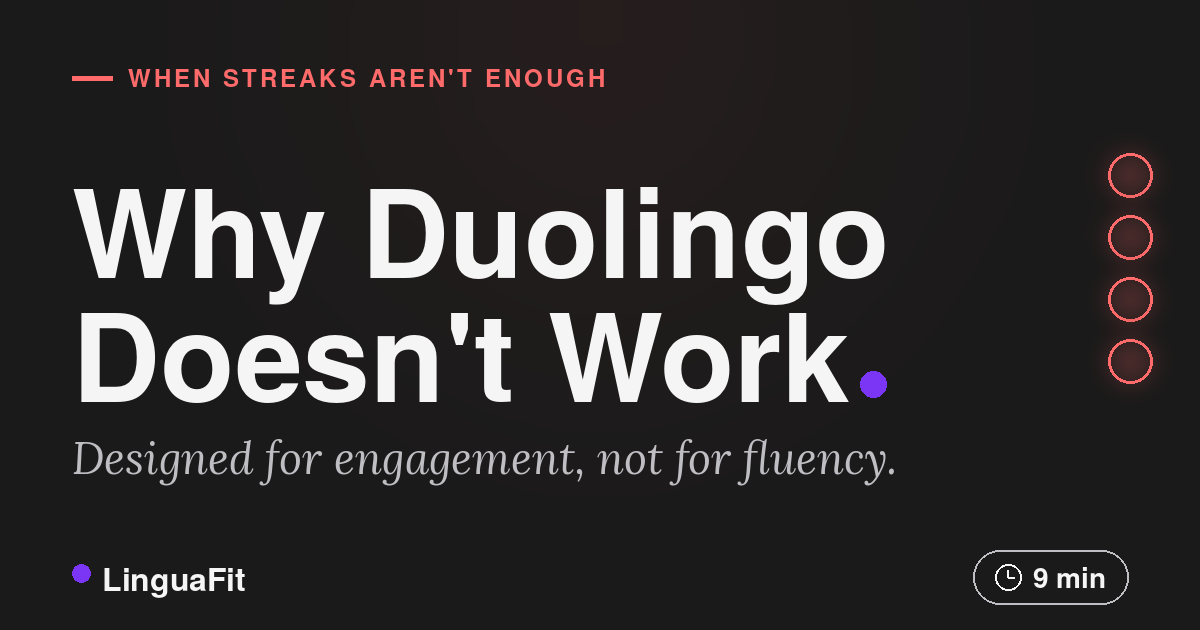 Why Duolingo Doesn't Work for Spanish Fluency