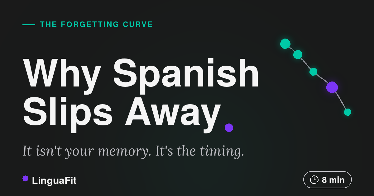 Why You Keep Forgetting Spanish Words (And the Science That Fixes It)
