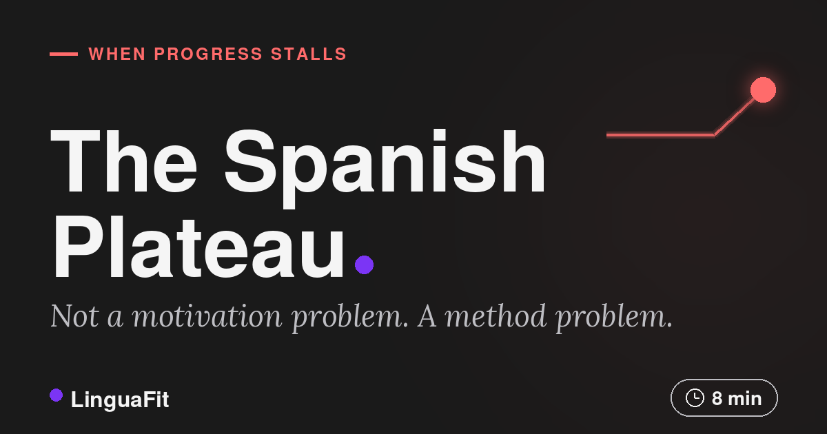 The Spanish Learning Plateau: Why Progress Stops — And How to Break Through