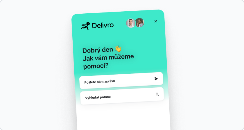 Live chat a centrum nápovědy