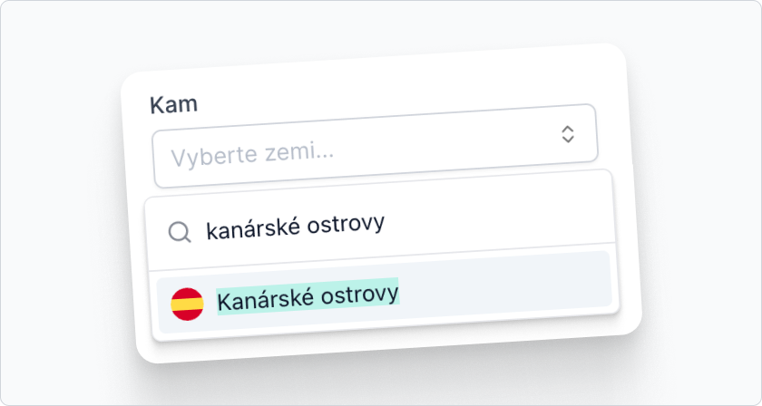 Kanárské ostrovy v kalkulačce Delivro