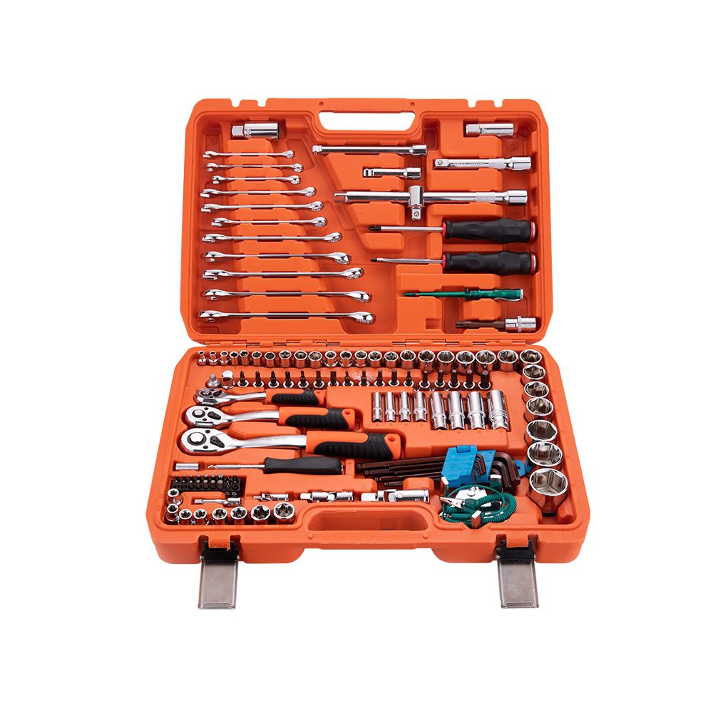 121-Piece Socket Set (1/4"+3/8"+1/2" Dr.)