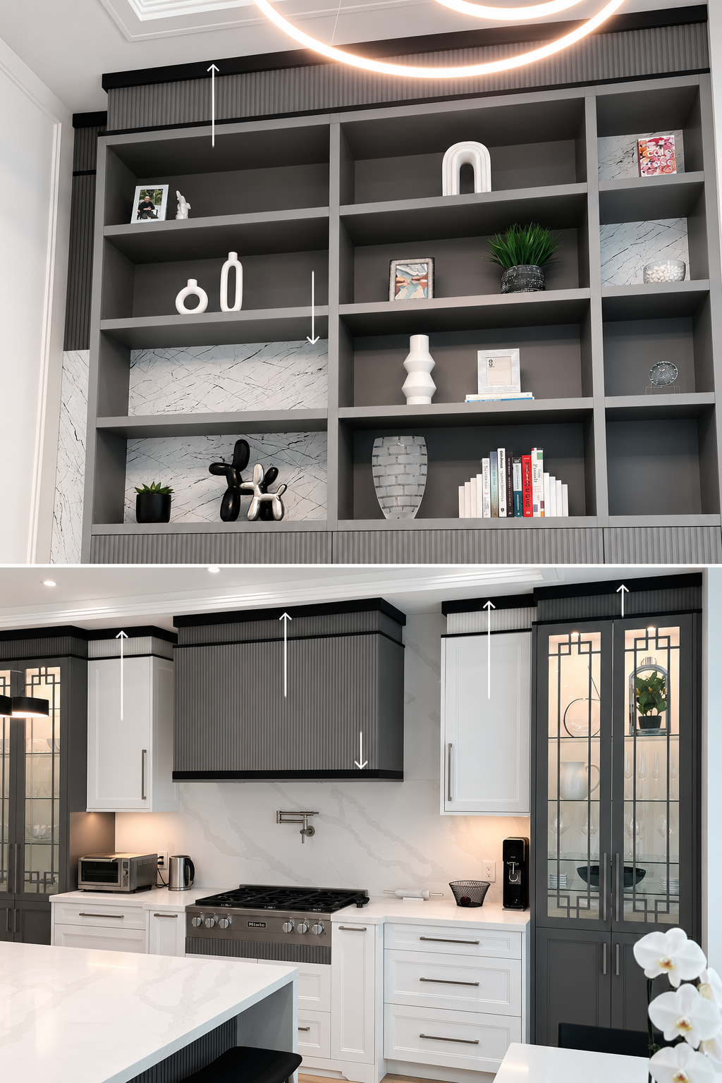 Trim, mouldings and built-in details vinyl wrap transformations