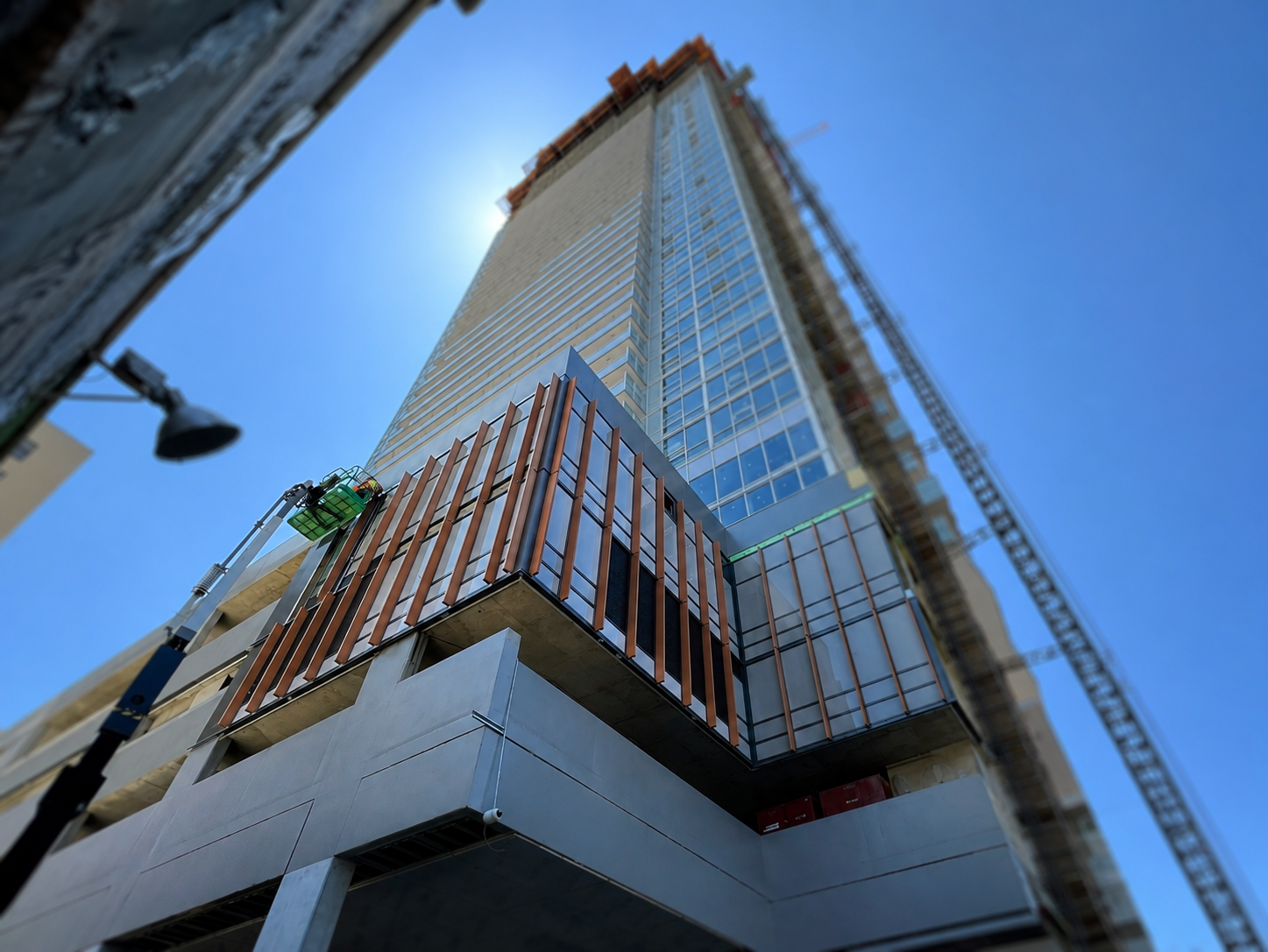 Exterior architectural film and cladding on a Toronto high-rise