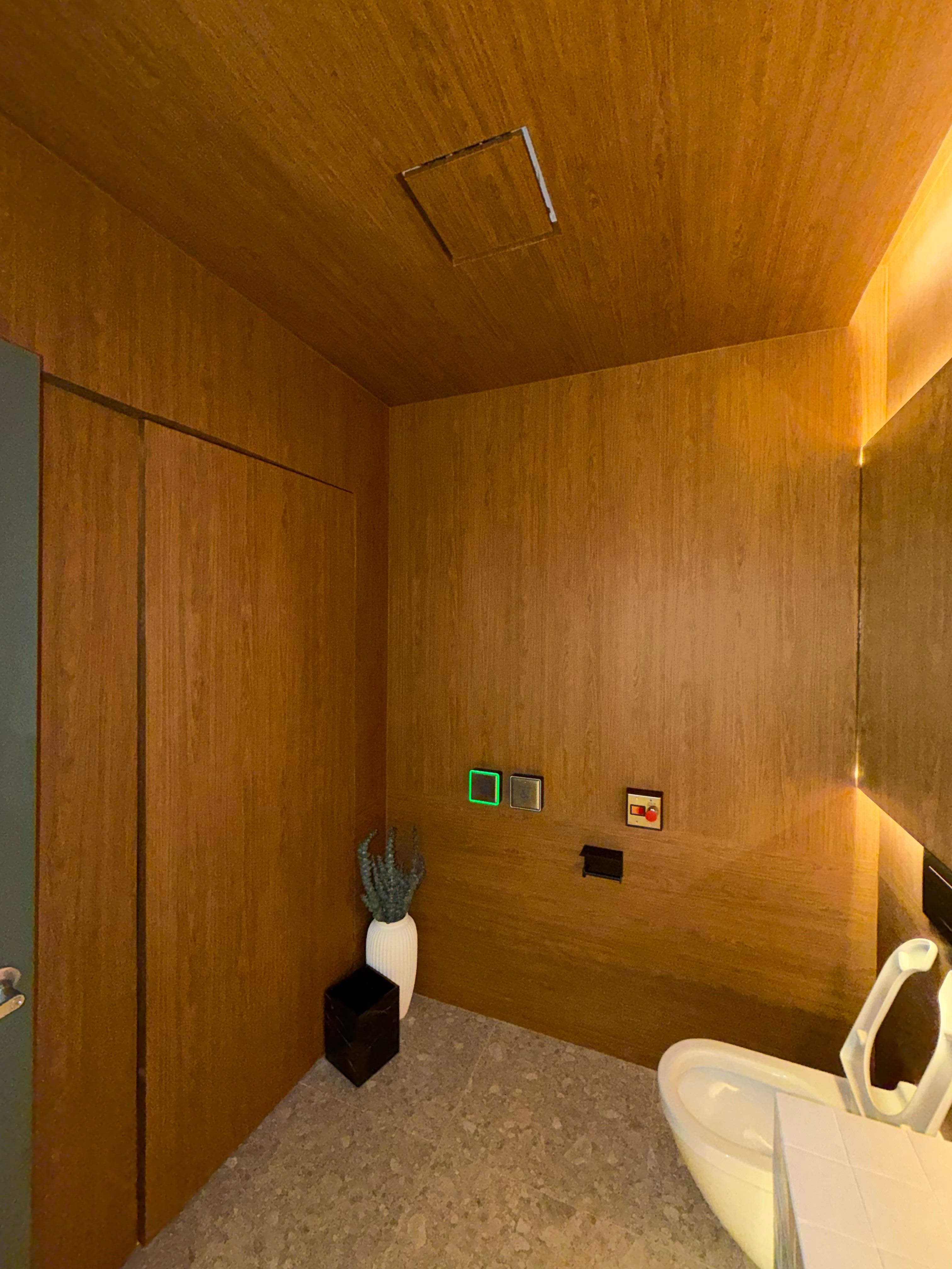 Beauty Clinic Wall, Ceiling and Shelf Feature