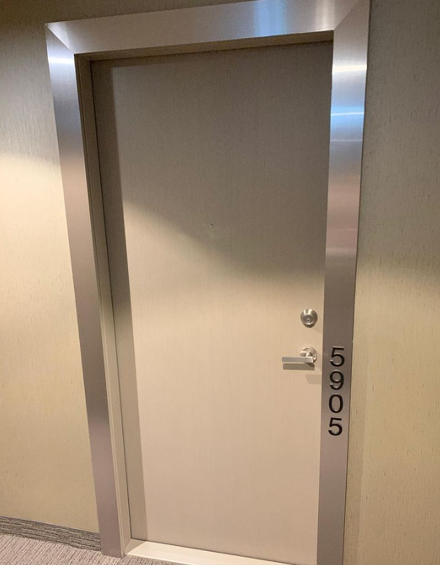 Steel-look door frame surround wrap
