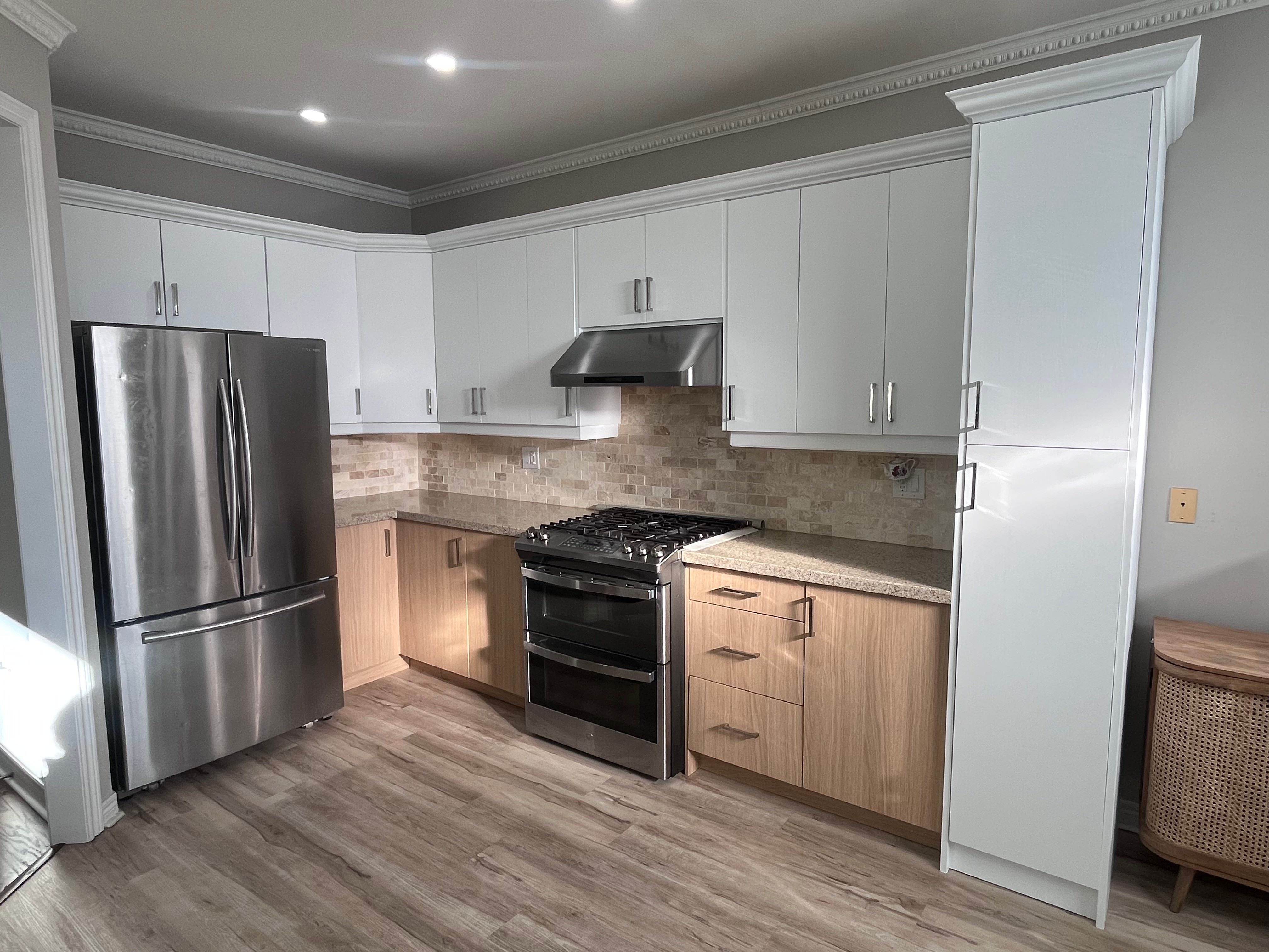 Two Tone- White Oak and Painted White Wood