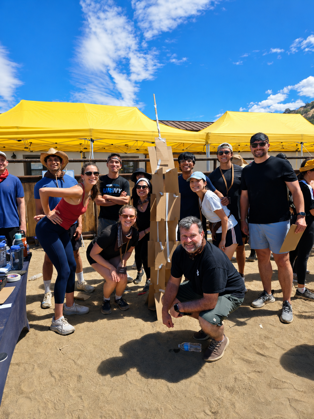 Outdoor team building activity