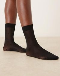 Sokne srce - 20 - Crna - Ženske čarape - Thumbnail 1