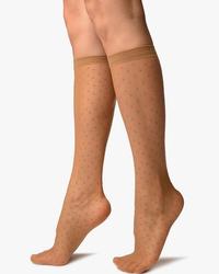 Dokolenice sitna tufna - 20 - Crna, Bež - Ženske čarape - Thumbnail 2