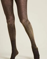 Gliter zlatni sjaj - 20 Den - Crna, Teget - Ženske čarape - Thumbnail 1