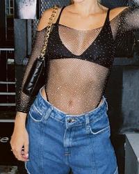 Bodi cirkoni - 40 - Crna - Ženske čarape - Thumbnail 1