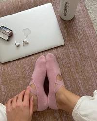 Čarape za pilates - 40 - Crna, Bež, Roze, Zelena, Bela, Siva, Braon, Teget, Ljubičasta, Bordo - Ženske čarape - Thumbnail 7