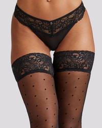 Samodržeće sitna tufna - 20 - Crna - Ženske čarape - Thumbnail 3