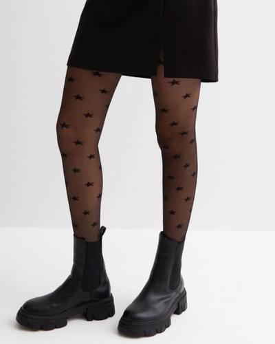 Zvezda - Crna - Ženske čarape