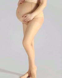 Čarape za trudnice 20 den - 40 - Crna, Bež - Ženske čarape - Thumbnail 2