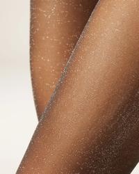 Gliter zlatni sjaj - 20 Den - Crna, Teget - Ženske čarape - Thumbnail 2