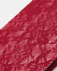 Čipka 4 - 40 Den - Crvena - Ženske čarape - Thumbnail 2