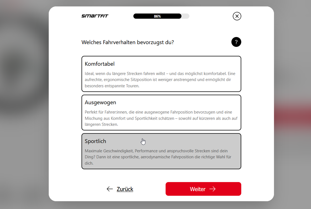 Das Smartfit E-Commerce-Sizing liefert präzise Empfehlungen durch die richtigen Fragen und Algorithmen