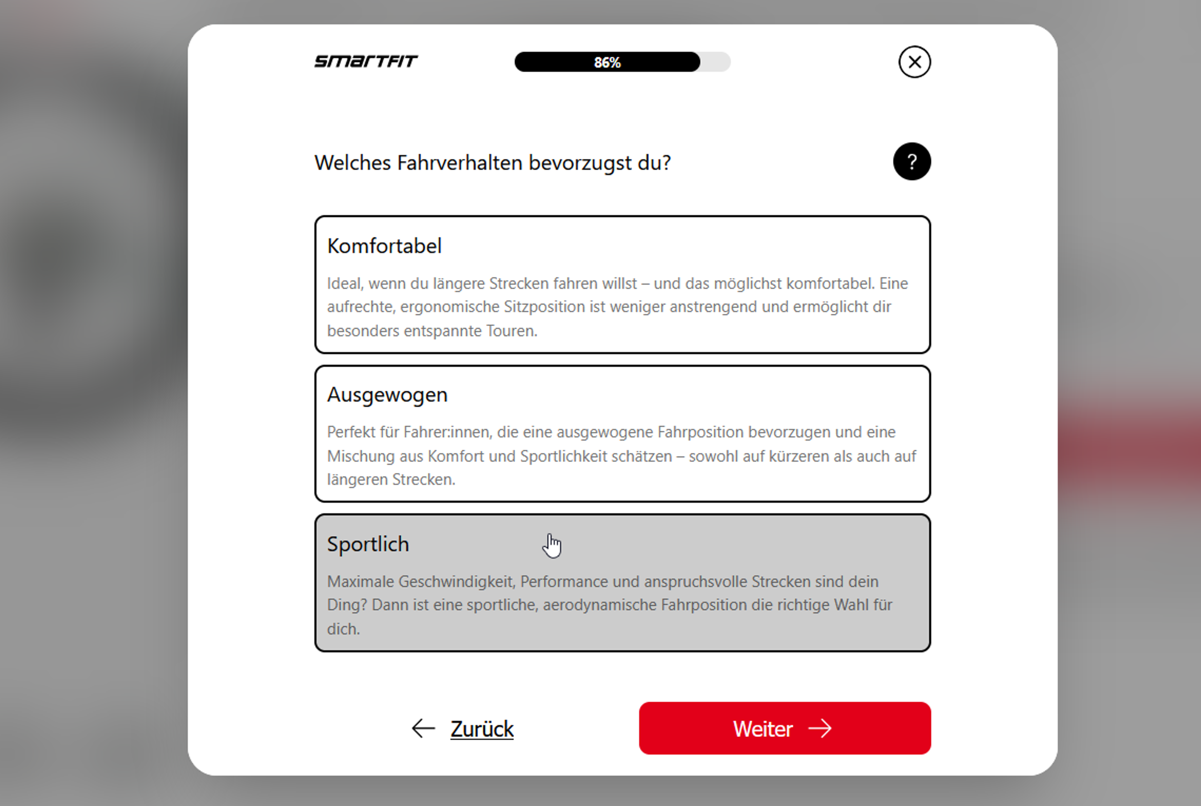 Das Smartfit E-Commerce-Sizing liefert präzise Empfehlungen durch die richtigen Fragen und Algorithmen