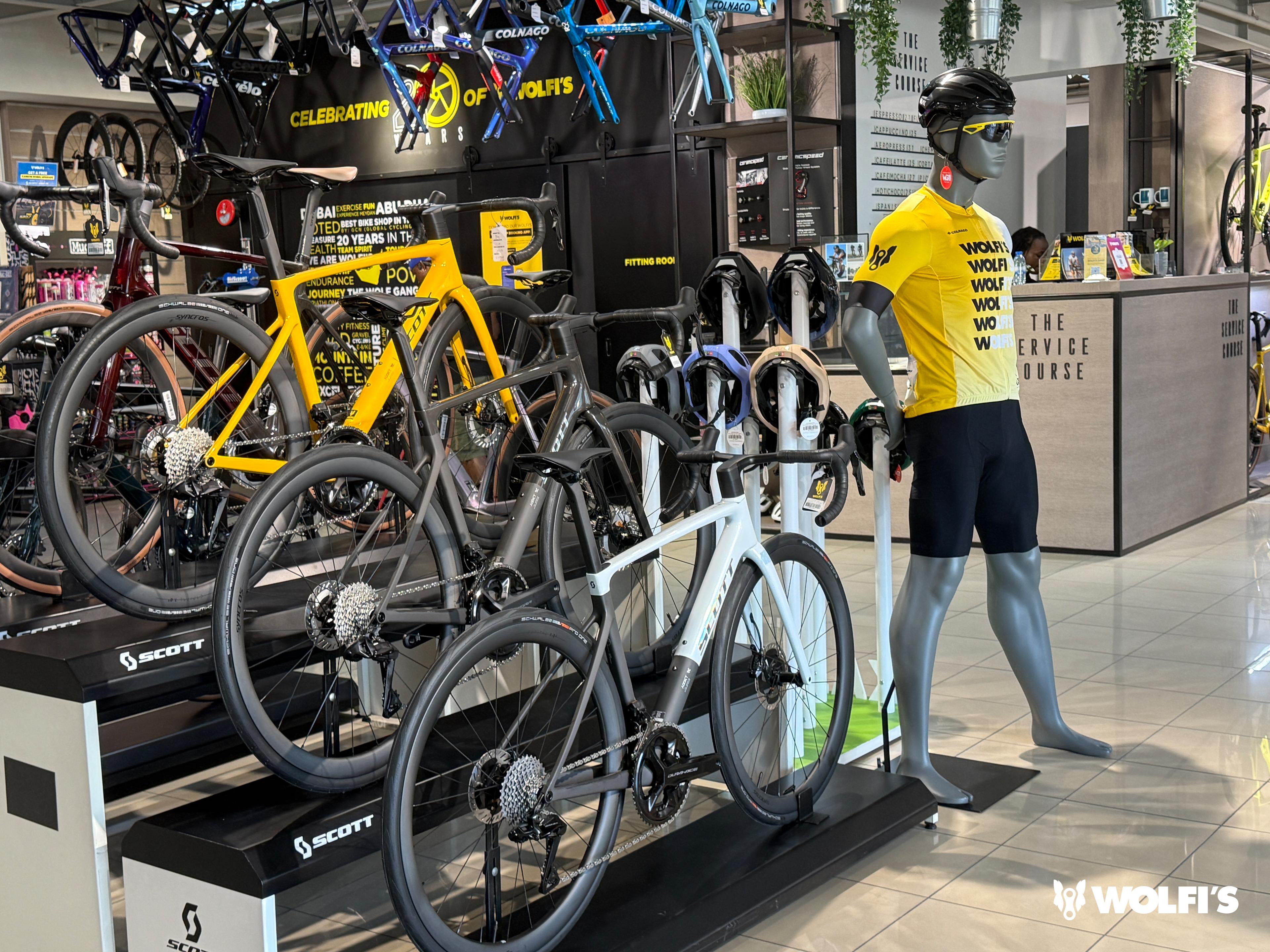 Von Scott über Cervélo bis zu Colnago - bei Wolfi's Bike Shop ist für jeden etwas dabei