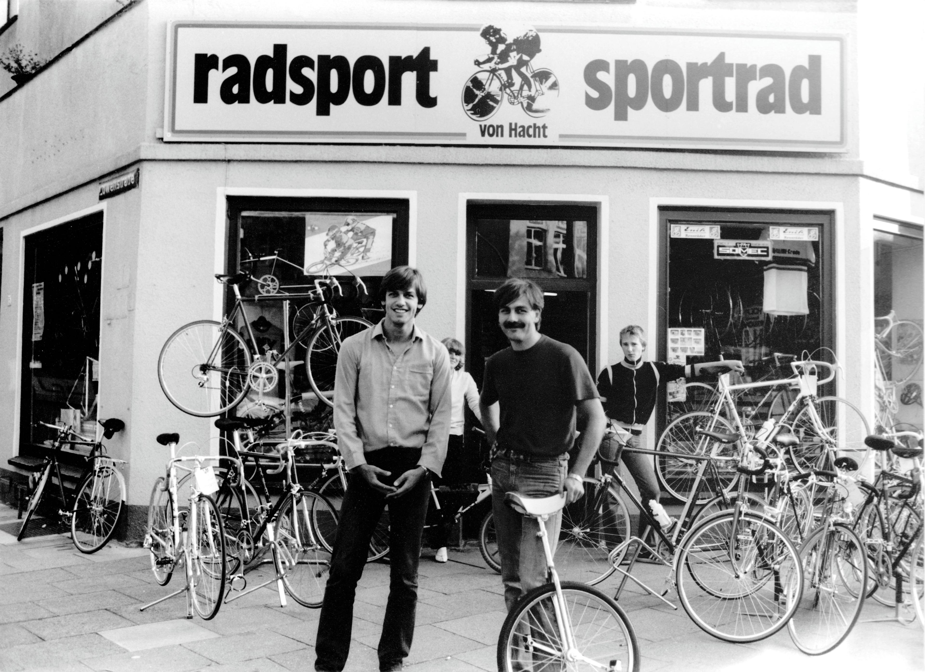 Wolfgang und Werner Hacht bei der Eröffnung 1979