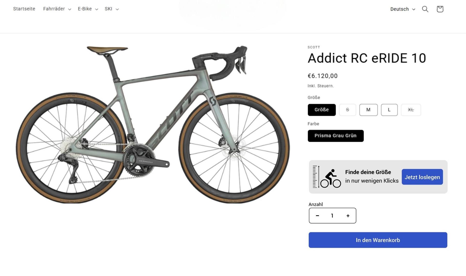 Um die Conversion gezielt zu erhöhen, muss die Platzierung des Sizing-Buttons perfekt auf den Online-Shop abgestimmt sein.