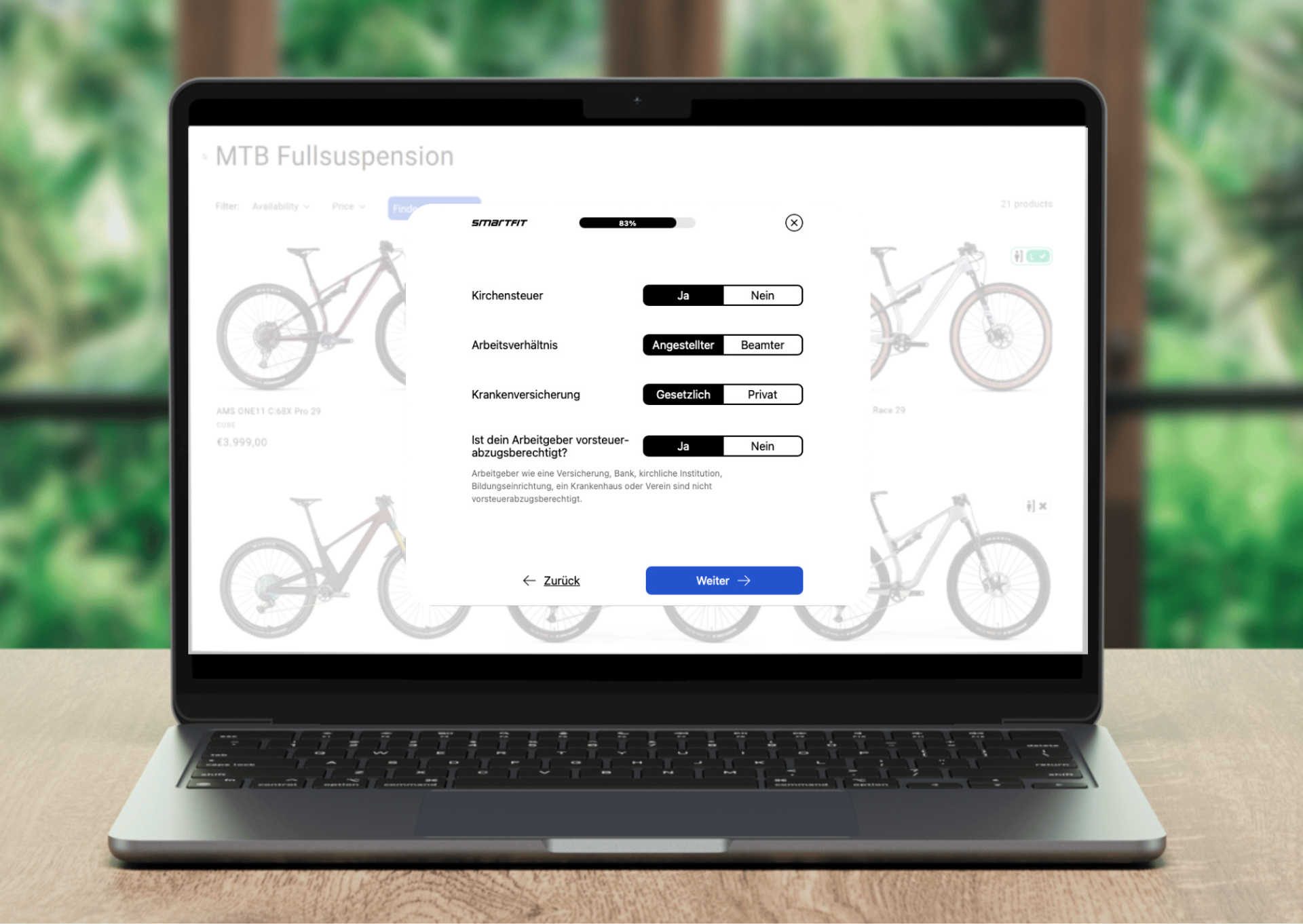 Mit nur wenigen Klicks können Kund:innen jetzt ihre voraussichtliche Leasing-Rate direkt im Shop berechnen