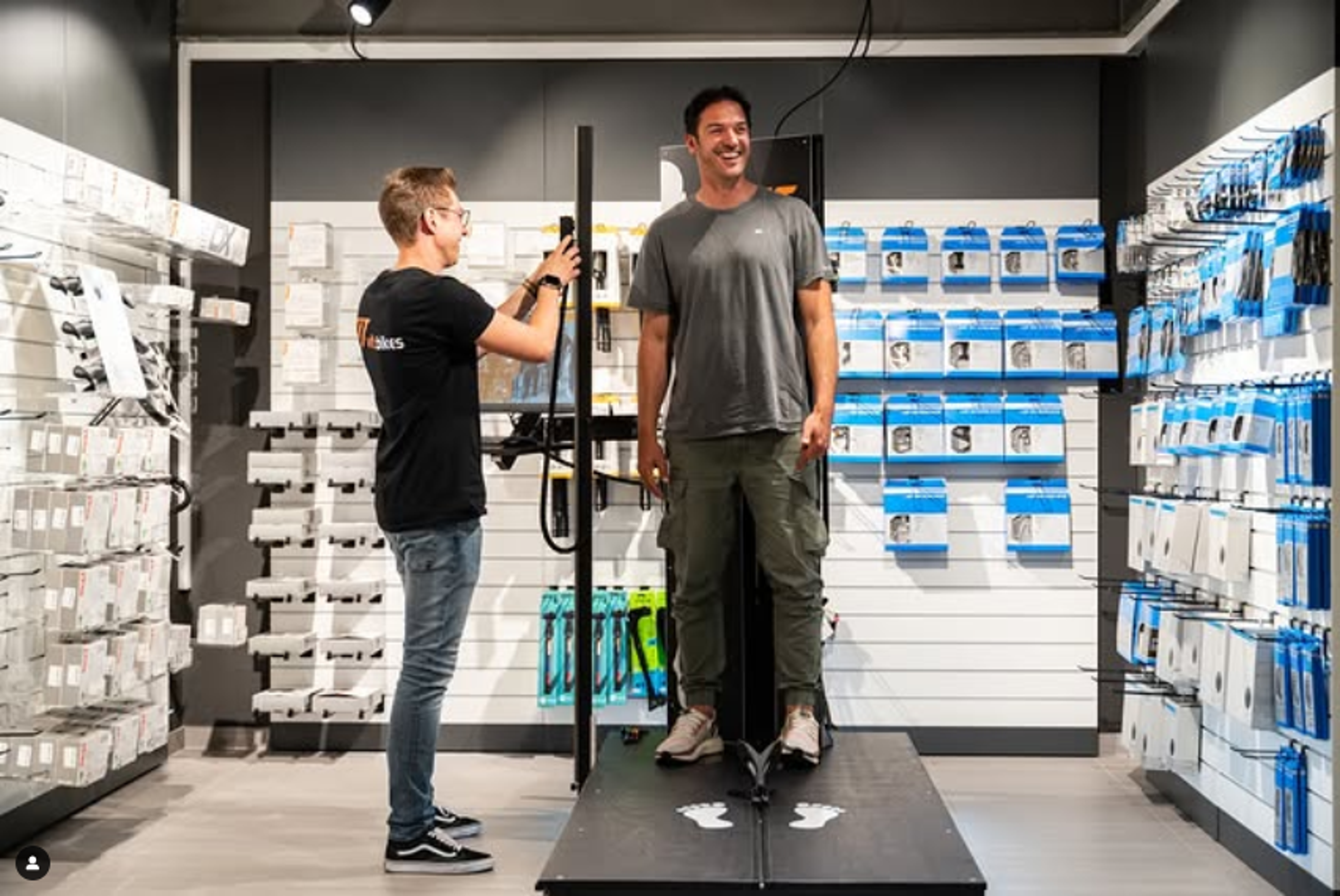 Körpervermessung mit dem Smartfit Q4 im vit:bikes Store Weilheim