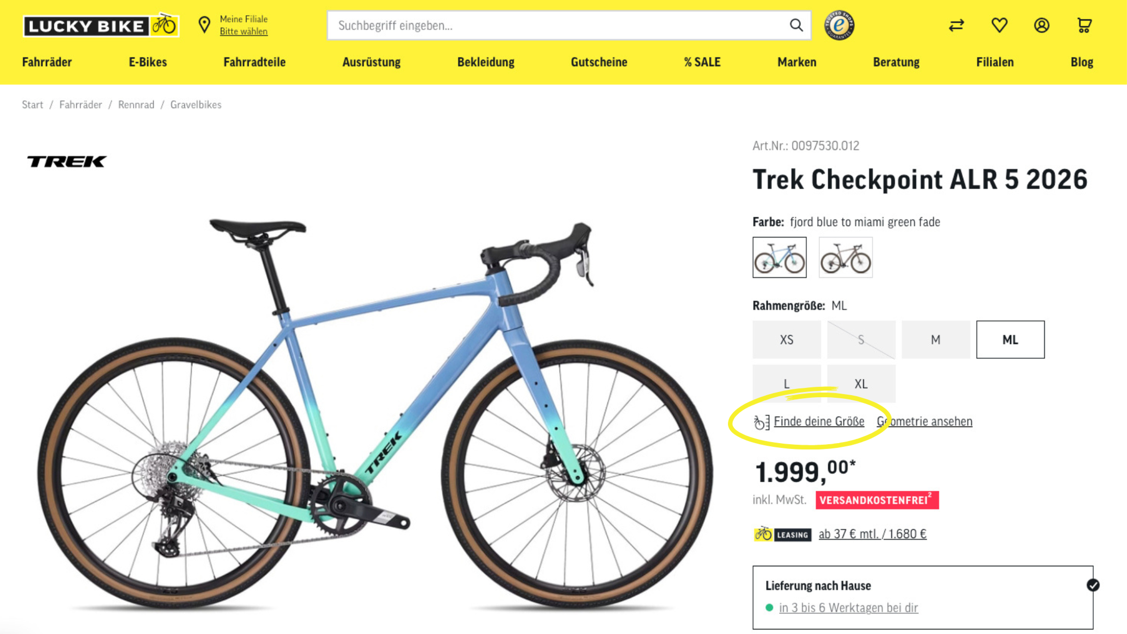 Lucky Bike sieht Online-Sizing als Hygienefaktor und als eine von vielen Maßnahmen, sich vom Wettbewerb abzugrenzen.