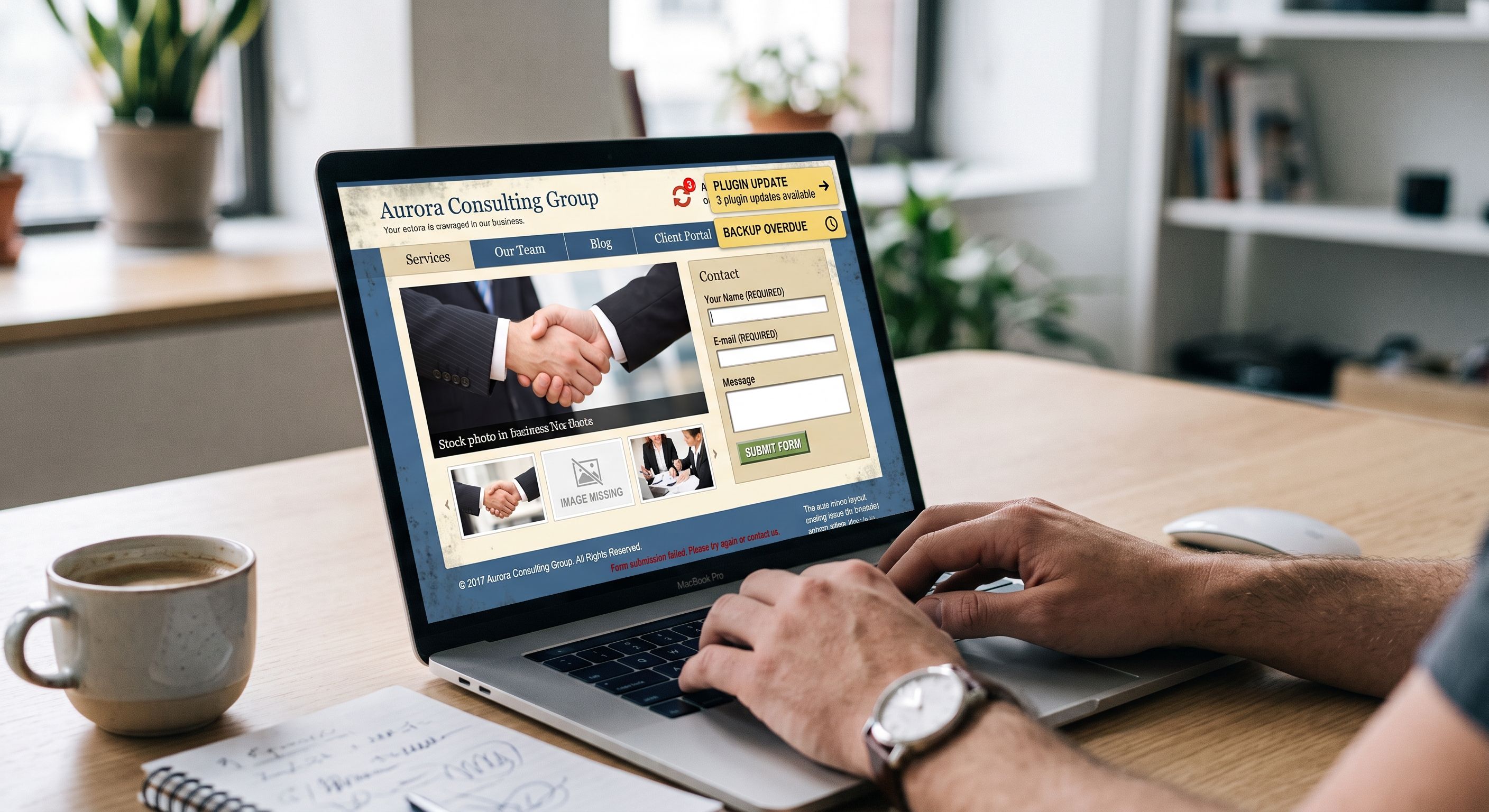 Tu página funciona. ¿Pero quién la está cuidando? El verdadero costo de no mantener un website