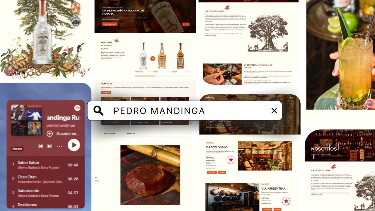 Pedro Mandinga: una experiencia digital para una marca de ron artesanal panameño
