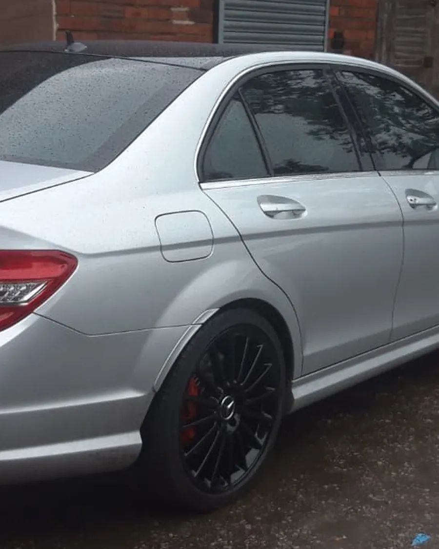 Mercedes C-Class, after: gloss black