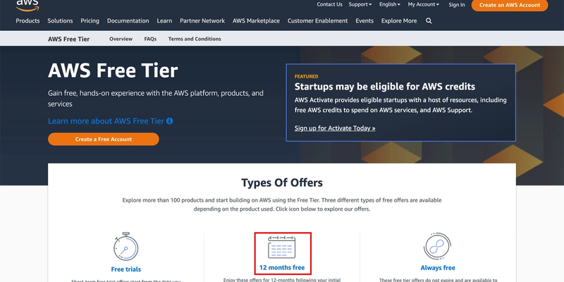 AWS Free tier