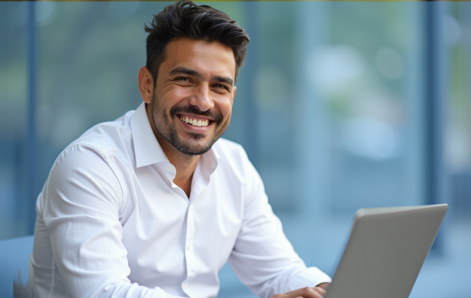 hombre sonriendo