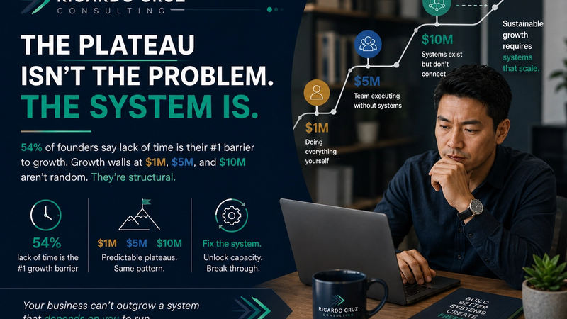 Five connected workflows helped this founder recover 20 hours each week and unlock $150,000 in annual service capacity by replacing repetitive administrative work with connected systems.