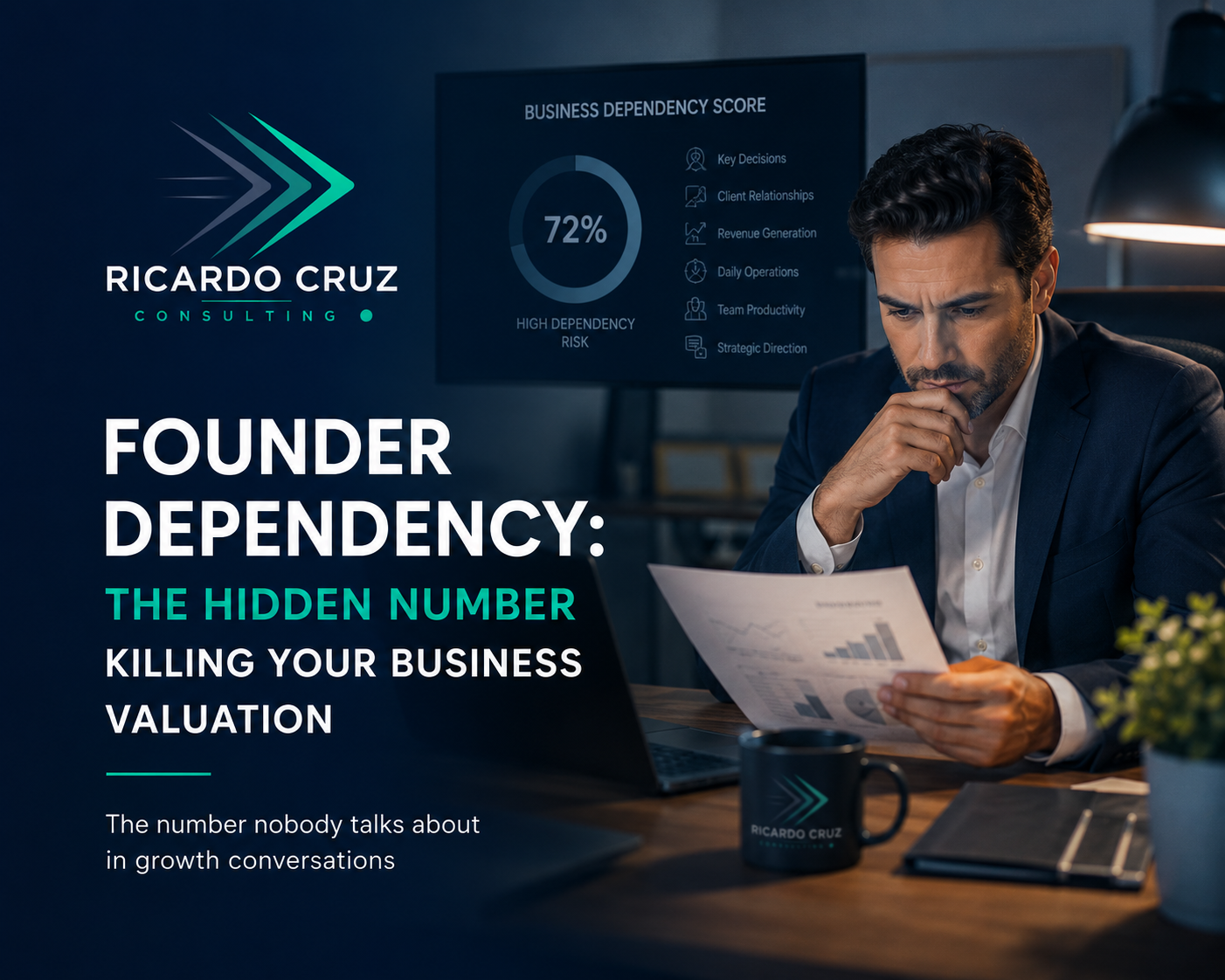 Founder Dependency: The Hidden Number Killing Your Business Valuation — article cover image