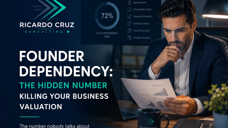 Founder Dependency: The Hidden Number Killing Your Business Valuation — article cover image