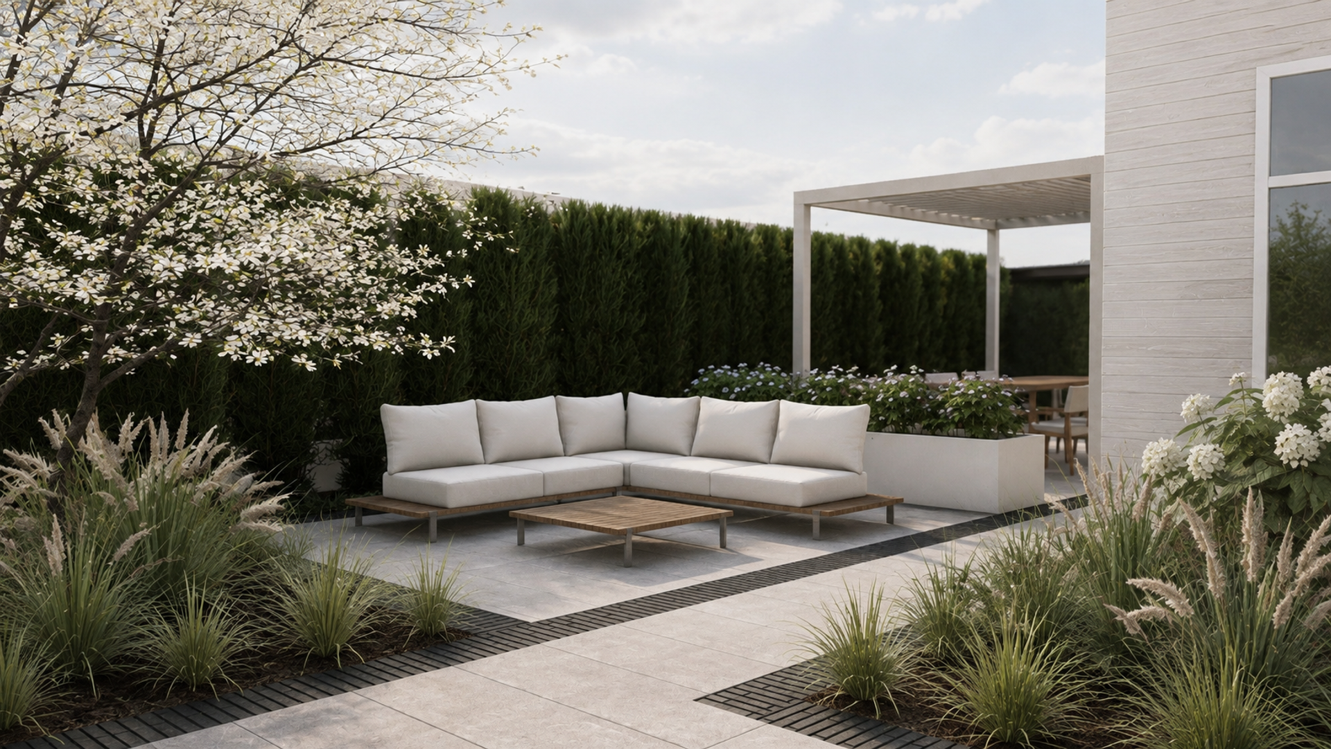 mazs, bet funkcionāls — dārza vizualizācija 4 no 7